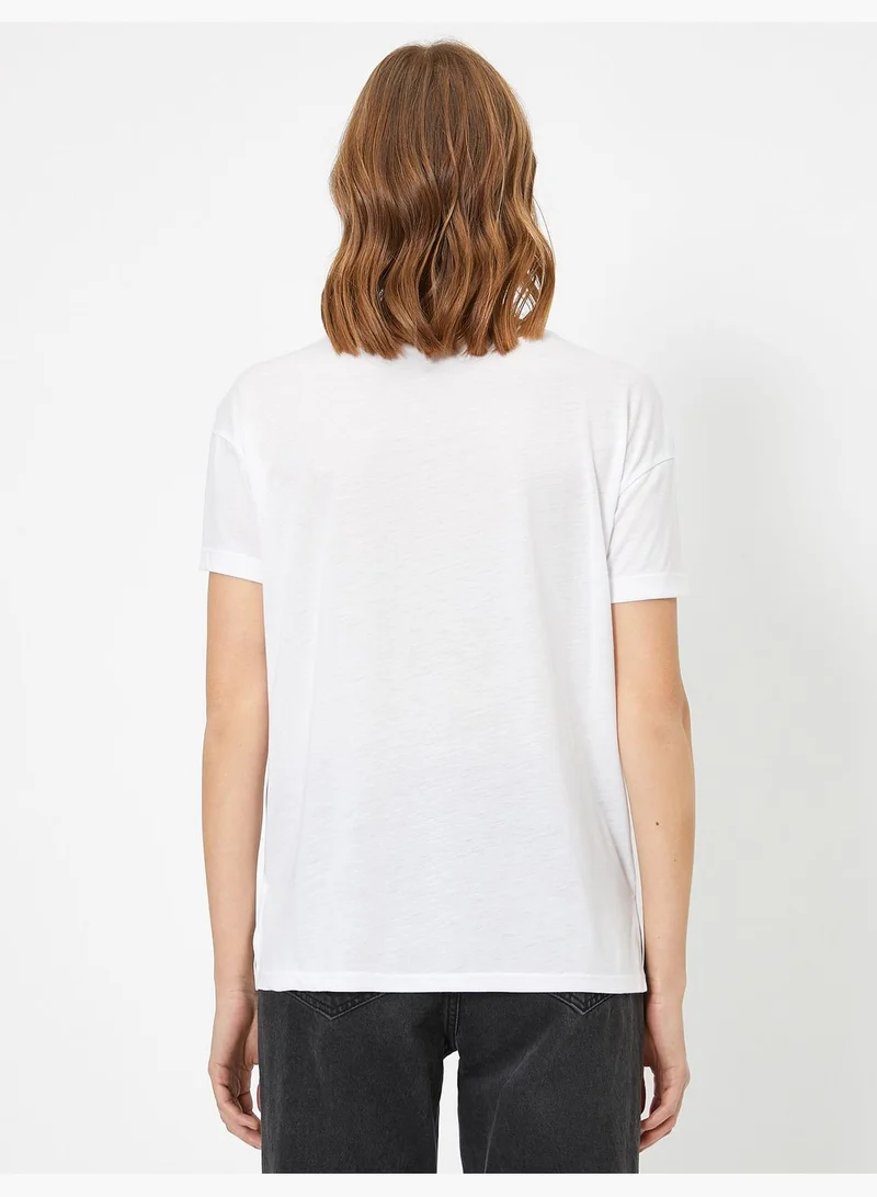 KOTON Letter Printed T-Shirt