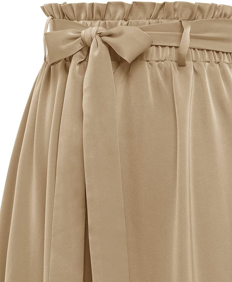 JANAK Women Midi Satin Fabric Skirt 574 (Golden) - Image 3