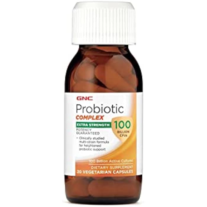 GNC Probiotic Complex Extra Strength with 100 Billion CFUs | for Heightened Probiotic Support and Digestive & Immune Support, Vegetarian | 20 Capsules - Image 2