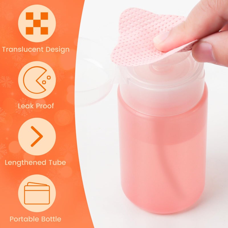Corconess 1080PCS Lint Free Nail Wipes With 2 Acetone Dispensers Kit - Nail Polish Remover Wipes with Pump Dispensers,No Lint Nail Wipes Gel Nail Polish Remover Pump Wipes Set Nail Supplies - Image 4