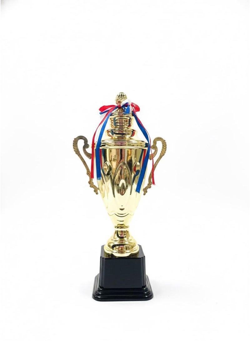 ركس كاس جوائز كبير لون ذهبي بطول 50 سم مع قاعدة لون اسود