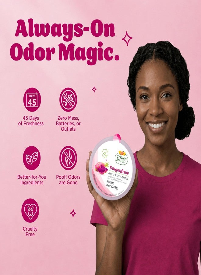Citrus Magic Odor Absorbing Solid Air Freshener, Dragonfruit, 8-Ounce, Pack of 3 - Image 3