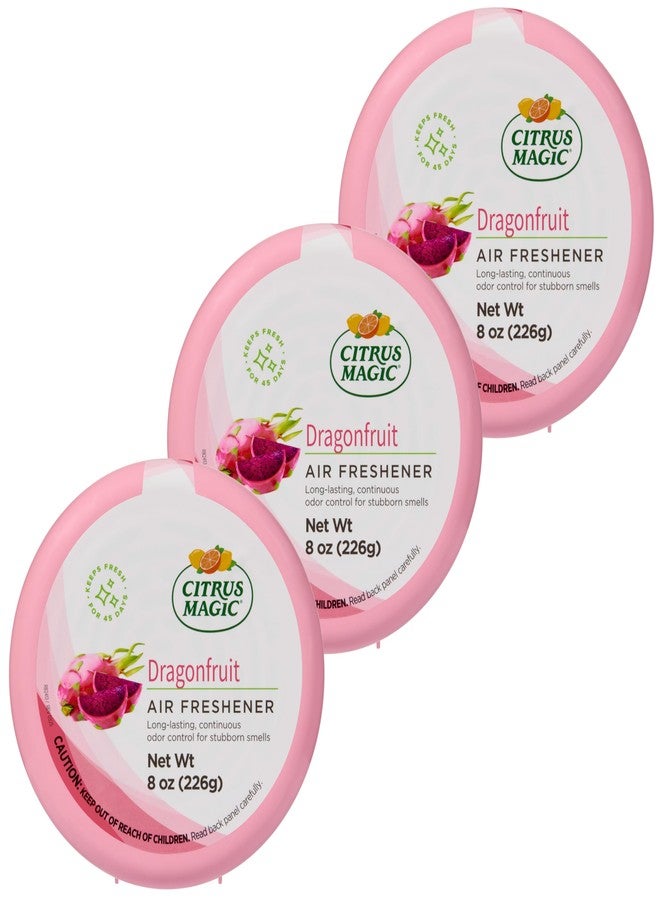 Citrus Magic Odor Absorbing Solid Air Freshener, Dragonfruit, 8-Ounce, Pack of 3 - Image 1