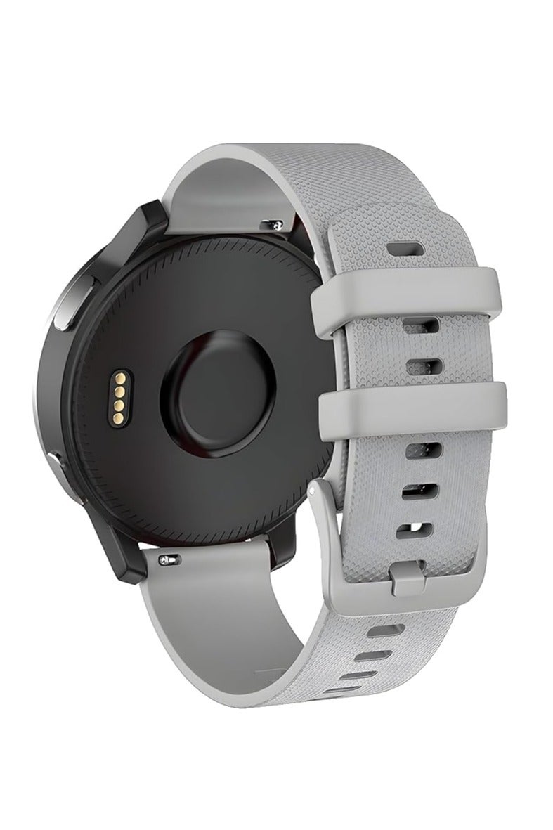 22MM Silicone Strap Compatible With Samsung Galaxy Watch 3 45mm / Watch 46mm / Gear S3 / Huawei GT3 46MM / GT2E / GT 46MM / GT2 Pro / GT2 46MM / Honor Magic Watch2 46MM - Image 2