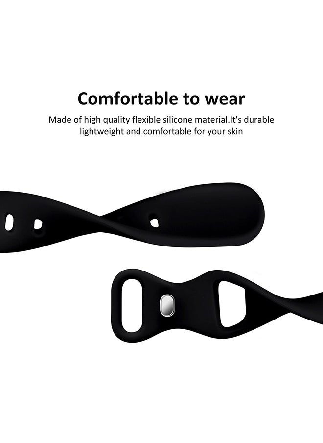 O Ozone Slim Thin Bands For Apple Watch Series 10 9 8 7 6 5 4 SE , 38/40/41/42mm, Soft Silicone Sport Smartwatch Strap- Multi1  - Image 3