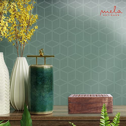 Mela Artisans Wooden Keepsake Box | Medium Polish Mango Wood Memory & Photo Storage Box with Hinged Lid | Decorative Storage Box | Large | 9x6x3.5 Inch - Image 4