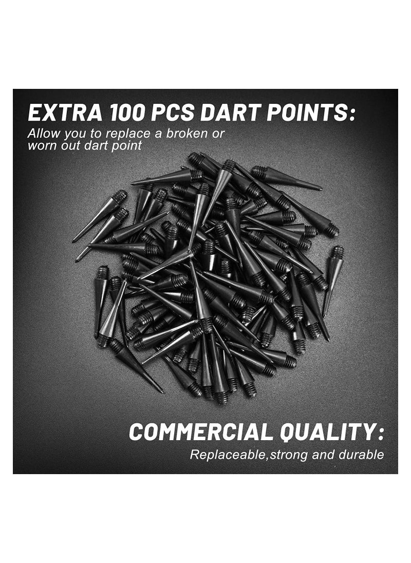 Arabest - Soft Tip Darts - 12 Pcs Plastic Tip Darts Set, Soft Tip Darts for Electronic or Plastic Dartboard, Soft Darts Set with 100 Black Replacement Tips for Home Office Game Room Bar Club - Image 1