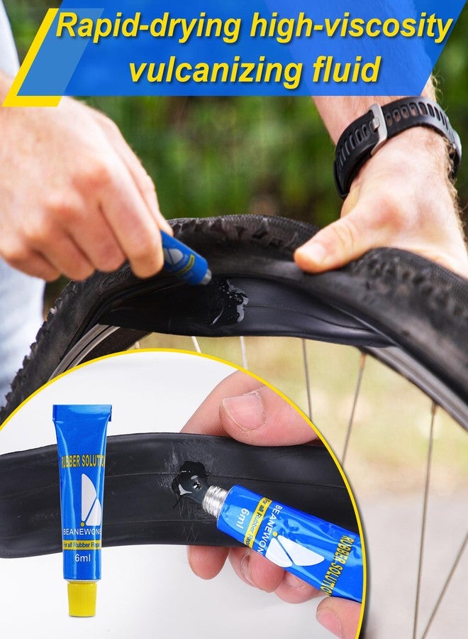 Beanewone Tire Repair Glue, 8 PCS Rubber Cement Tire Glue, High-Strength Vulcanizing Cement for Tire Patches - 6ml Tube (Refills) - Image 3