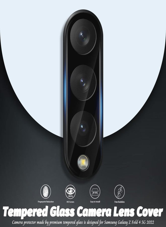 Orzero (2 Pack) Camera Lens Protector Compatible for Samsung Galaxy Z Fold 4 5G, Protector de Cámera Tempered Glass 9 Hardness HD Anti-Scratch Bubble-Free - Image 2