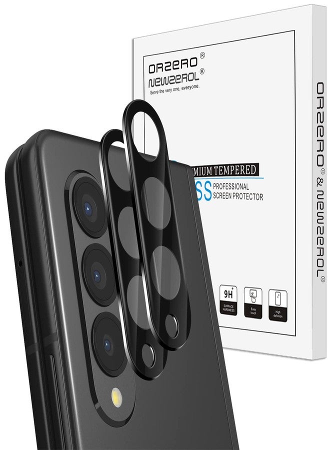 Orzero (2 Pack) Camera Lens Protector Compatible for Samsung Galaxy Z Fold 4 5G, Protector de Cámera Tempered Glass 9 Hardness HD Anti-Scratch Bubble-Free - Image 1