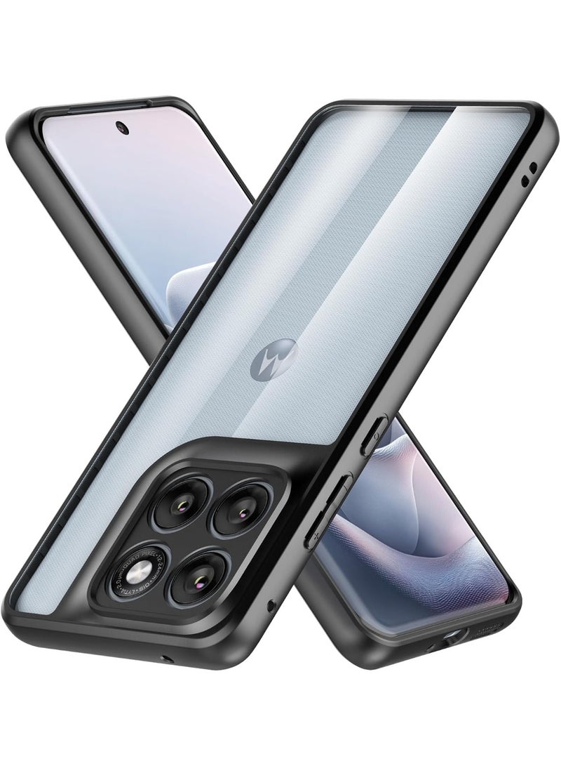 جراب حماية شفاف مقاوم للصدمات لهاتف Moto Edge 70 Fusion، غطاء خلفي مقاوم للاصفرار مع حماية من مادة TPU. - Image 1