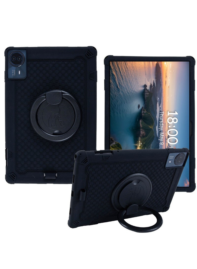 غطاء أطفال متوافق مع تابلت تيكلاست T65 ماكس 13 بوصة 2024 - حامل دوّار 360° مقاوم للكسر والسقوط بتصميم صدفة رفيع