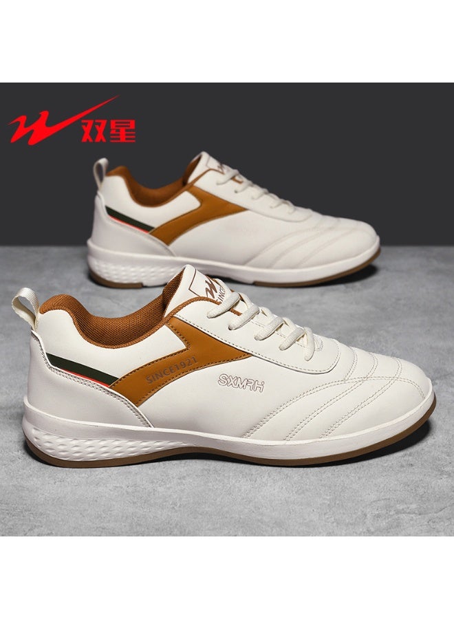 Double Star Men's Casual Sneakers: Comfortable Non-slip Leather Shoes for Daily Wear 43SIZE - Image 3