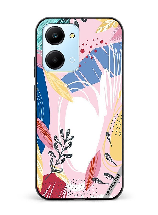 VR CREATIVE Protective Case Cover For Honor Play7T Flower Design Multicolour - Image 1