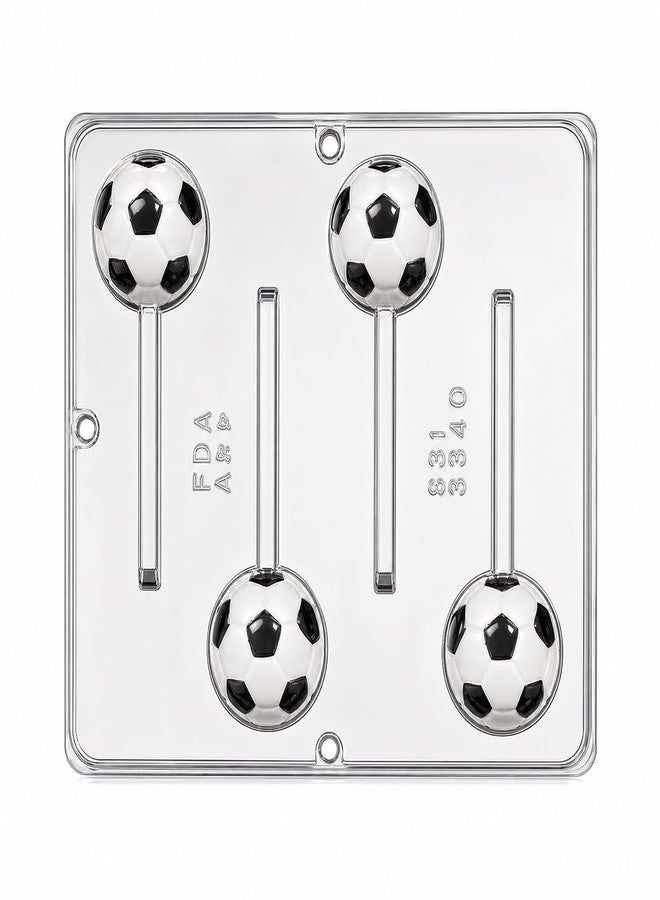 Lollipops Soccer Ball Lollipop Chocolate Candy Mold 3340-4 Cavities - Image 1