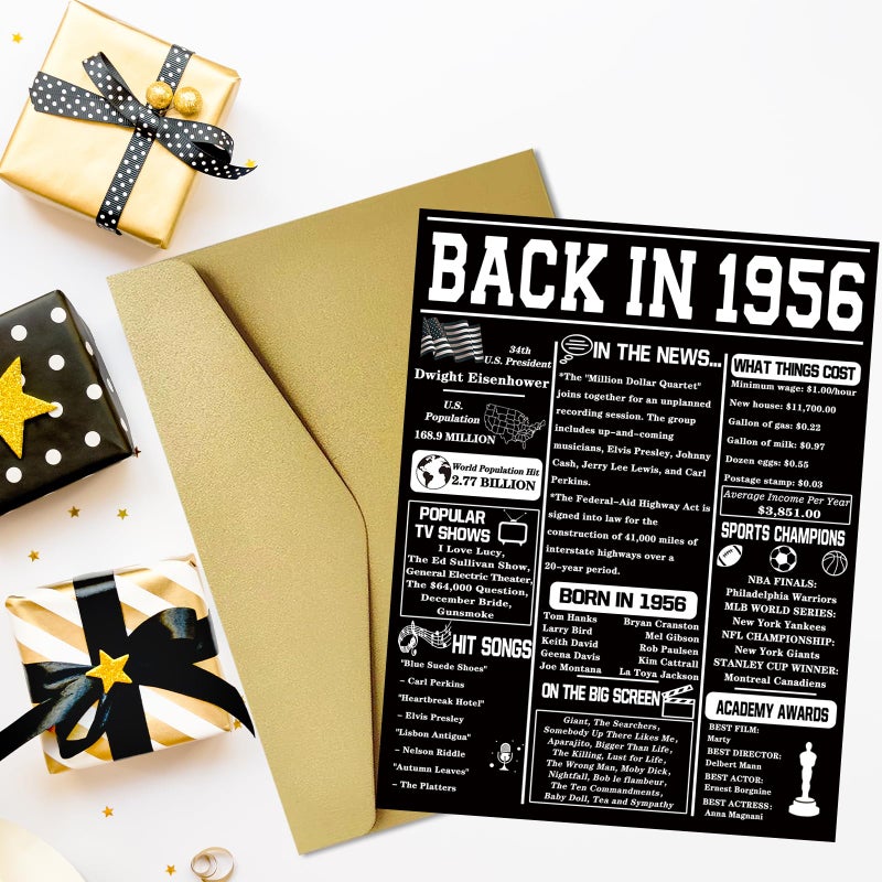 Asmallgf Happy 70th Birthday Gift for Woman Man, Best Card for 70 Year Old Mom Dad Grandpa Granny, 70 Husband Wife Birthday Decorations, Gifts for Him Her - Image 4