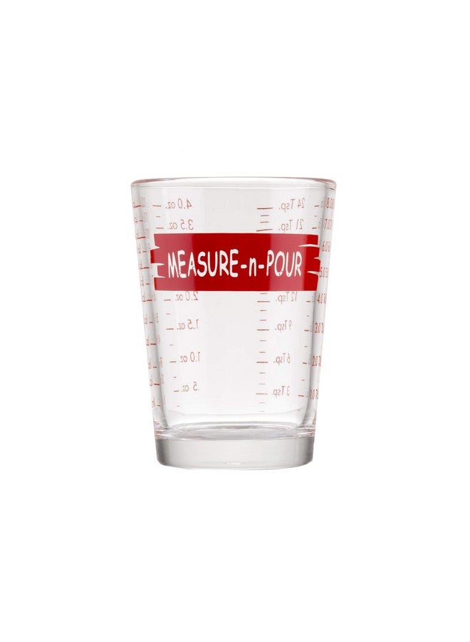 Tablecraft H1433T Measuring Cup Measure-N-Pour, 4 oz, Clear - Image 1