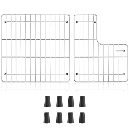 DPZM 2618 x 1476 K6449ST Stainless Steel Bottom Basin Rack Sink Protector for Kohler Sink Racks Whitehaven 5827 and K5826 Includes Left and Right Racks - Image 1