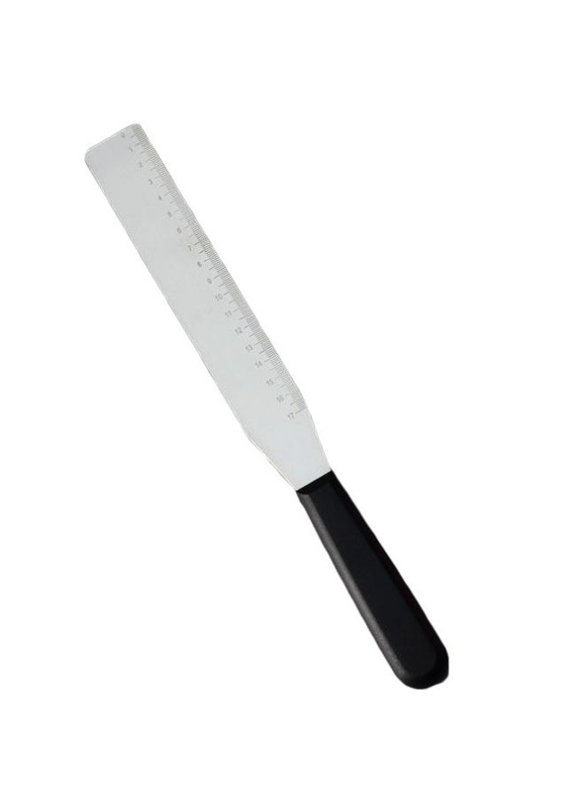 Cake Spatula Non-stick Straight Icing Spatula Anti-slip Handle Stainless Steel Bread Bakery Butter Spatula for Household Icing Spatula Cream Spatula - Image 1