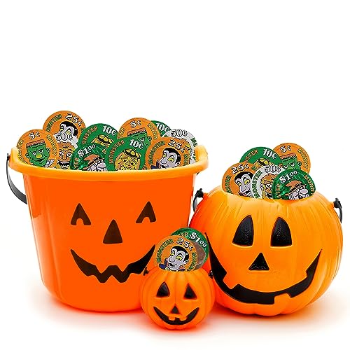 Fruidles Halloween Monster Money Coins Munny, Trick-Or-Treat Party Bag Fillers, Individually Wrapped in Orange, Green, Silver Coin Design Foils, Kosher Certified Dairy (Half-Pound) - Image 5