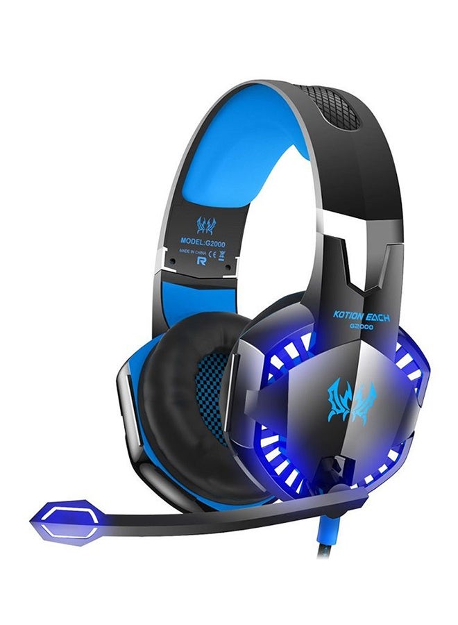 KOTION EACH Kotion G2000 Gaming Headphone Wired Headset Stereo Bass Over-Ear Headband Mic Piece For PS4/PS5/XOne/XSeries/NSwitch/PC - Image 1