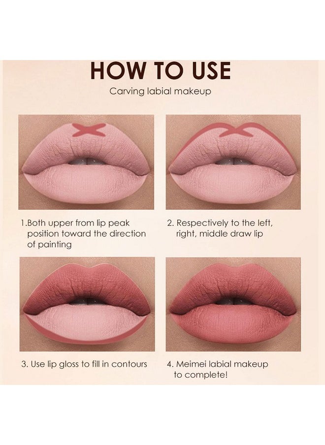Bestland BestLand 12Pcs Matte Liquid Lipstick + Lip Liner Pens Set, One Step Lips Makeup Kits Pigment Velvety Nude Lip Stain Waterproof Long Wear Lip Gloss Make up Gift Set (Set A)  - Image 5