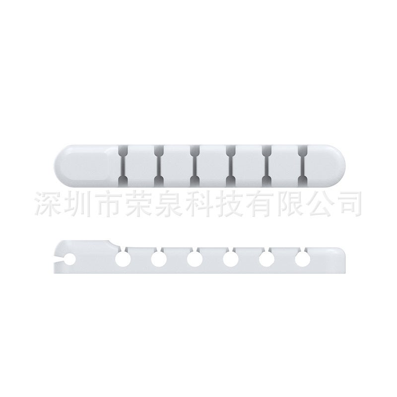 Desktop Computer Data Cable Silicone Storage Organizer Cartoon Fixer Car Self-Adhesive Winder - Image 1