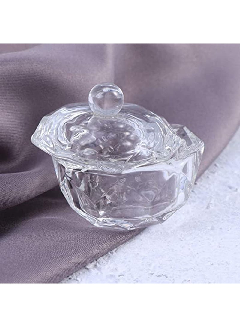 3 قطع جرة زجاجية واضحة بأغطية حاوية حلوى صنف بوفية صندوق تخزين مجوهرات حاوية مكياج للاستخدام اليومي في المنزل حاوية شفافة مع تصميم غطاء - Image 3