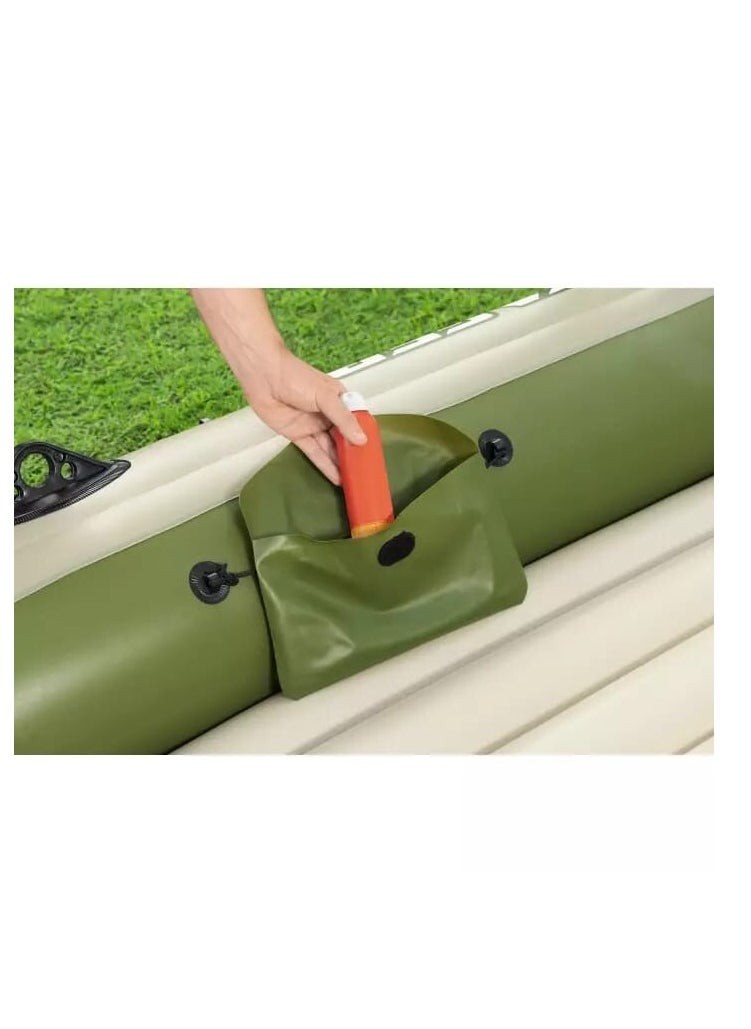 بست واي - Bestway Inflatable 4-seat boat Voyager X4 Raft, 350x145x49 cm, - No:65156 - Image 1