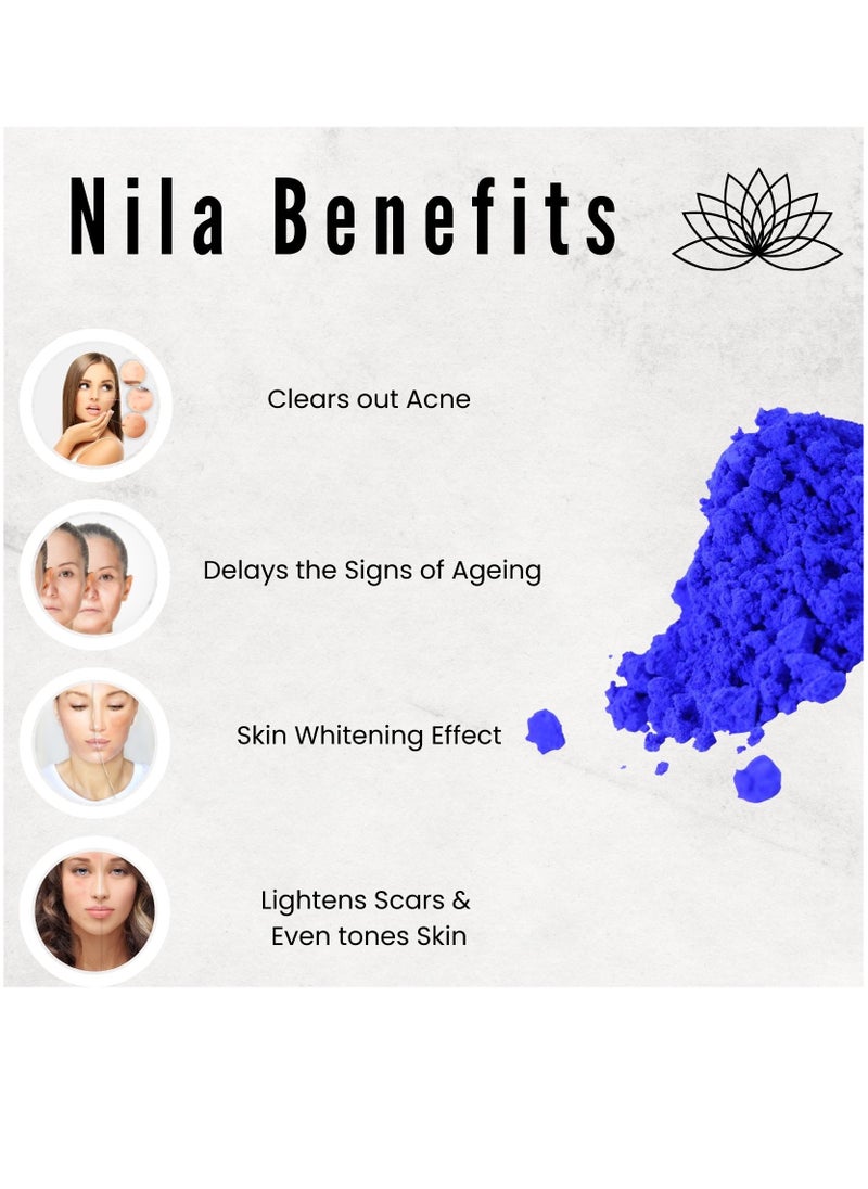OGAILI the Nila Powder Face Mask - Harness the power of natural indigo leaf powder for thorough cleansing and a radiant complexion  - Image 4