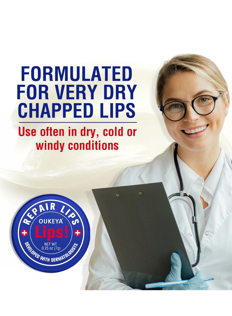 OUKEYA Vaseline, Peppermint Oil Moisturizing Lip Balm, 100% Natural Mint Lip Balm, Overnight Medicated Lip Mask, 24-Hour Lasting Moisturizing Repair, Treatment for Severely Chapped Lips 0.3oz - Image 4