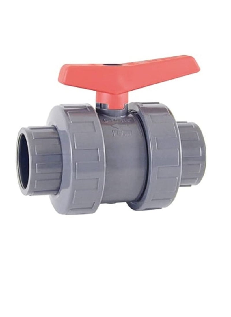 PVC Cepex PVC Heavy Duty Water Supply Pipe Fittings for Swimming Pool, Agriculture, Irrigation & Commercial Plumbing Use (63 MM, Union Ball Valve (Anti Block))  - Image 2