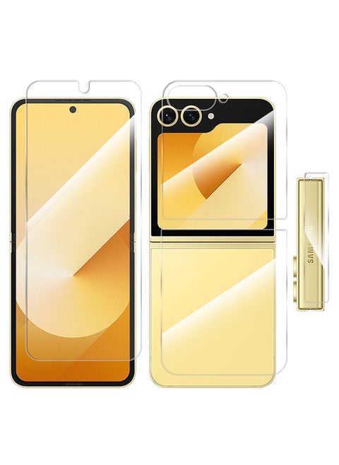 (for Samsung Galaxy Z Flip 6 ) Screen Protector Transparent PET Soft Protective High Sensitivity Clear HD Screen Protector