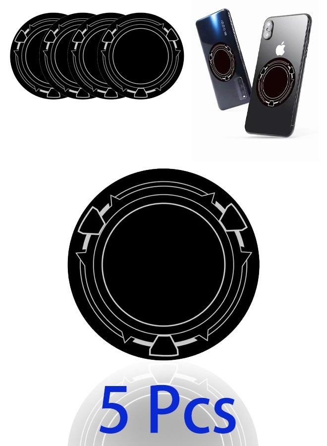 ألواح شفط مغناطيسية لمبرد iPad، 5 قطع من وسادات فولاذية دائرية موصلة للحرارة مقاس 3.55 بوصة مع لاصق قوي، متوافقة مع مبرد iPad المغناطيسي ومروحة Steam Deck - Image 1