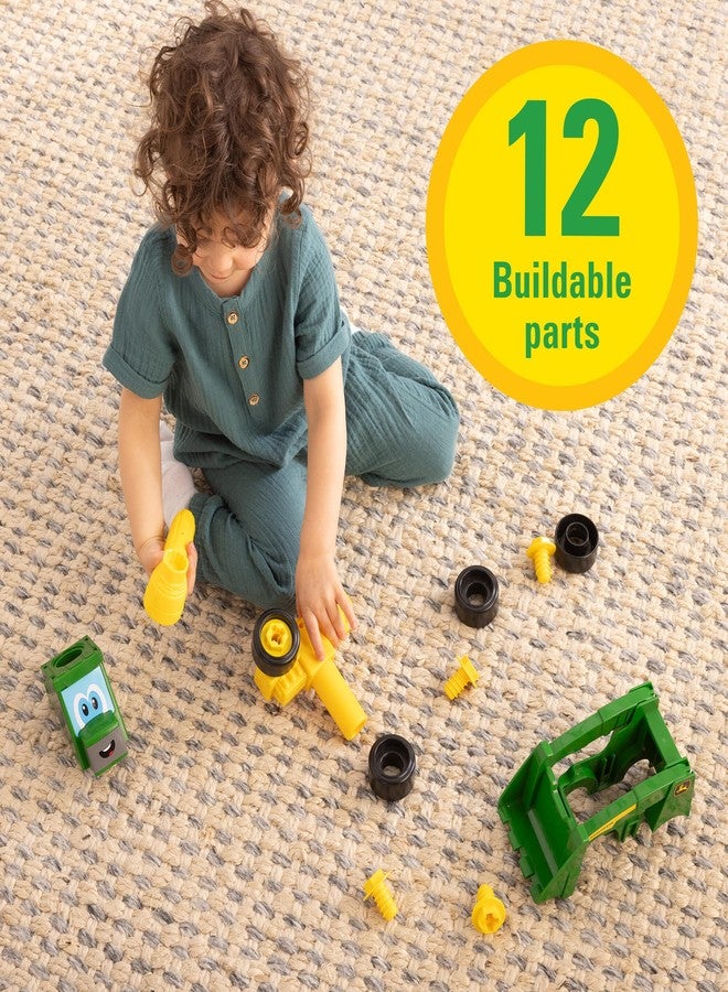 JOHN DEERE Build‑A‑Buddy Wheel Loader, 13-Piece Kit with Cordless Screwdriver, Freewheel Wheels, Functional Shovel, Fine Motor Skills & Fantasy Toy, Building Block for Toddlers from 18 Months - Image 4