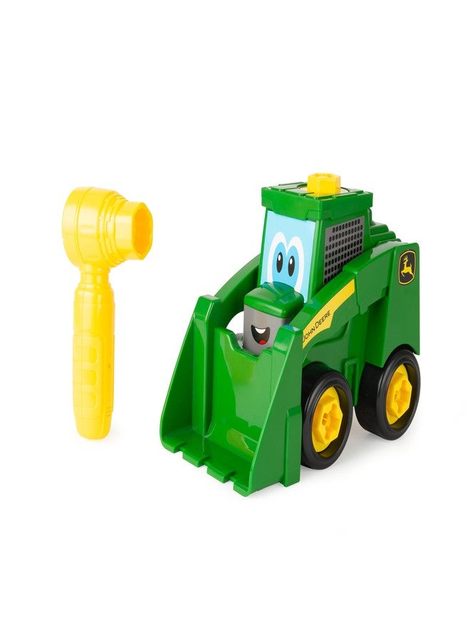JOHN DEERE Build‑A‑Buddy Wheel Loader, 13-Piece Kit with Cordless Screwdriver, Freewheel Wheels, Functional Shovel, Fine Motor Skills & Fantasy Toy, Building Block for Toddlers from 18 Months - Image 1