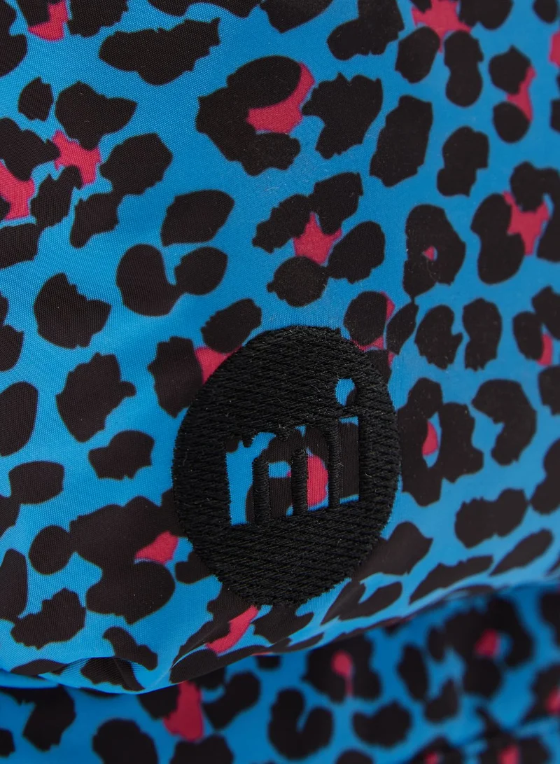 MI-PAC Leopard Print Zip Pocket Backpack