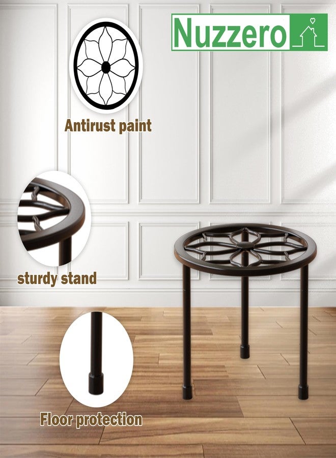 NUZZERO Metal Plant Stand Outdoor Indoor,Outdoor Plant Stands for patio rust proof,Heavy Duty Flower Pot Stands for Multiple Plant,Black Potted Plant Holder for Garden Home (5 Pack Black) - Image 3