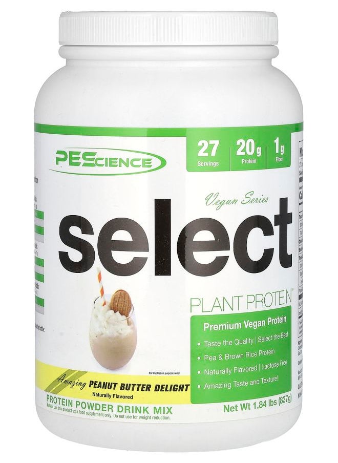 PEScience - Vegan Series Select Plant Protein Peanut Butter Delight 1.84 lbs (837 g) - Image 1