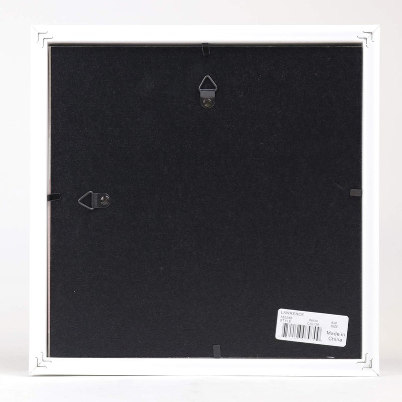 Lawrence Frames 785288 Shadow Box Frame, 8x8, White - Image 3