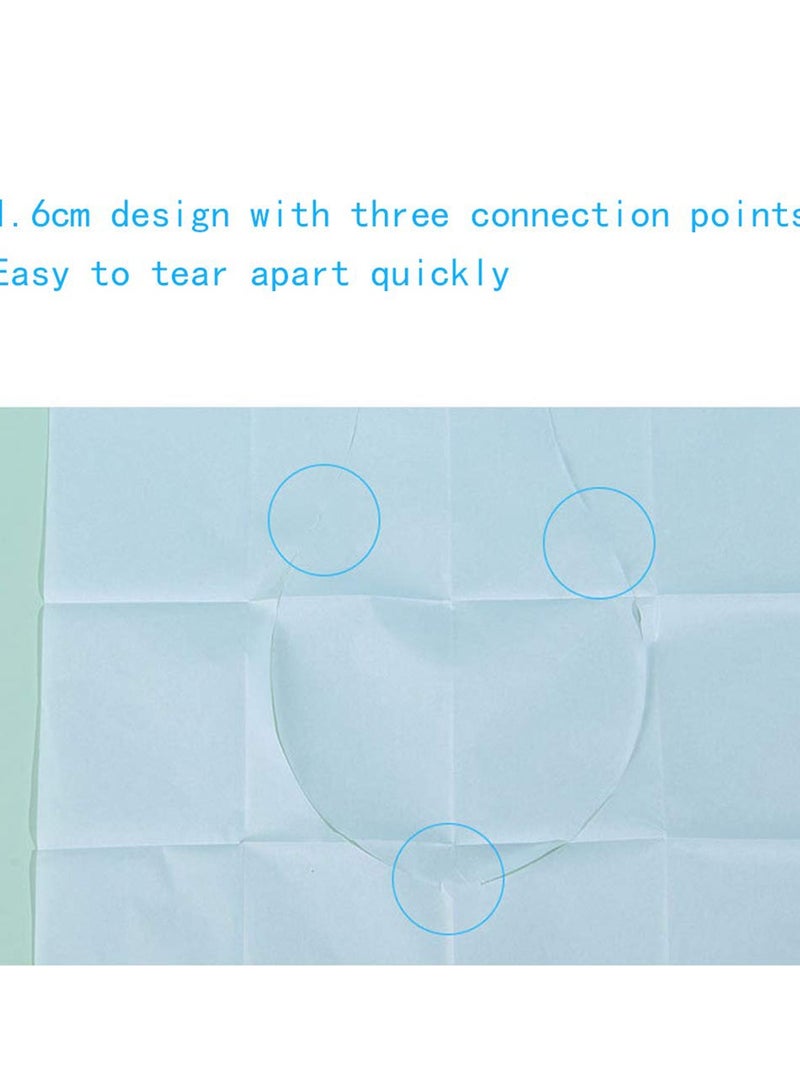 SYOSI 10 Packs Disposable Paper Toilet Seat Covers Seat Cover for Kids Toddler Adults Pregnant Woman Use in Public Toilets  - Image 3