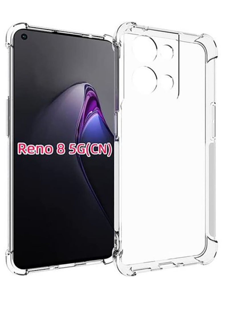 جراب شفاف ومضاد للصدمات لهاتف اوبو رينو 8 Oppo Reno 8 (5G) - Image 2