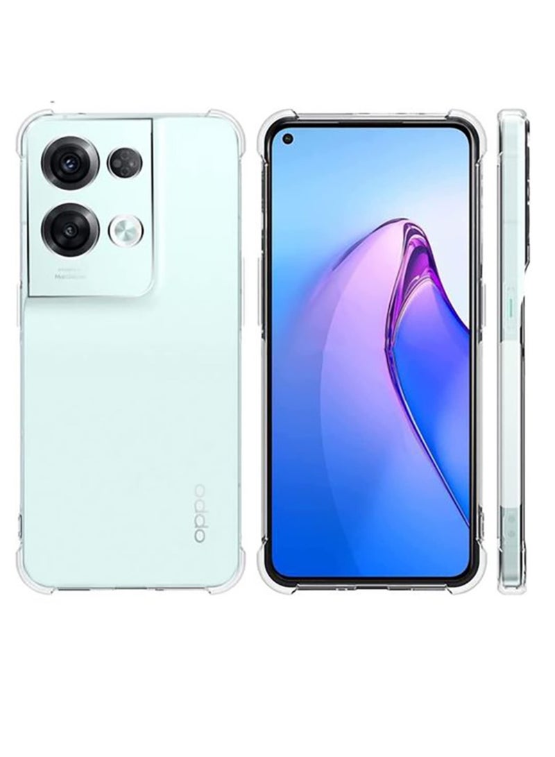 جراب شفاف ومضاد للصدمات لهاتف اوبو رينو 8 Oppo Reno 8 (5G) - Image 4
