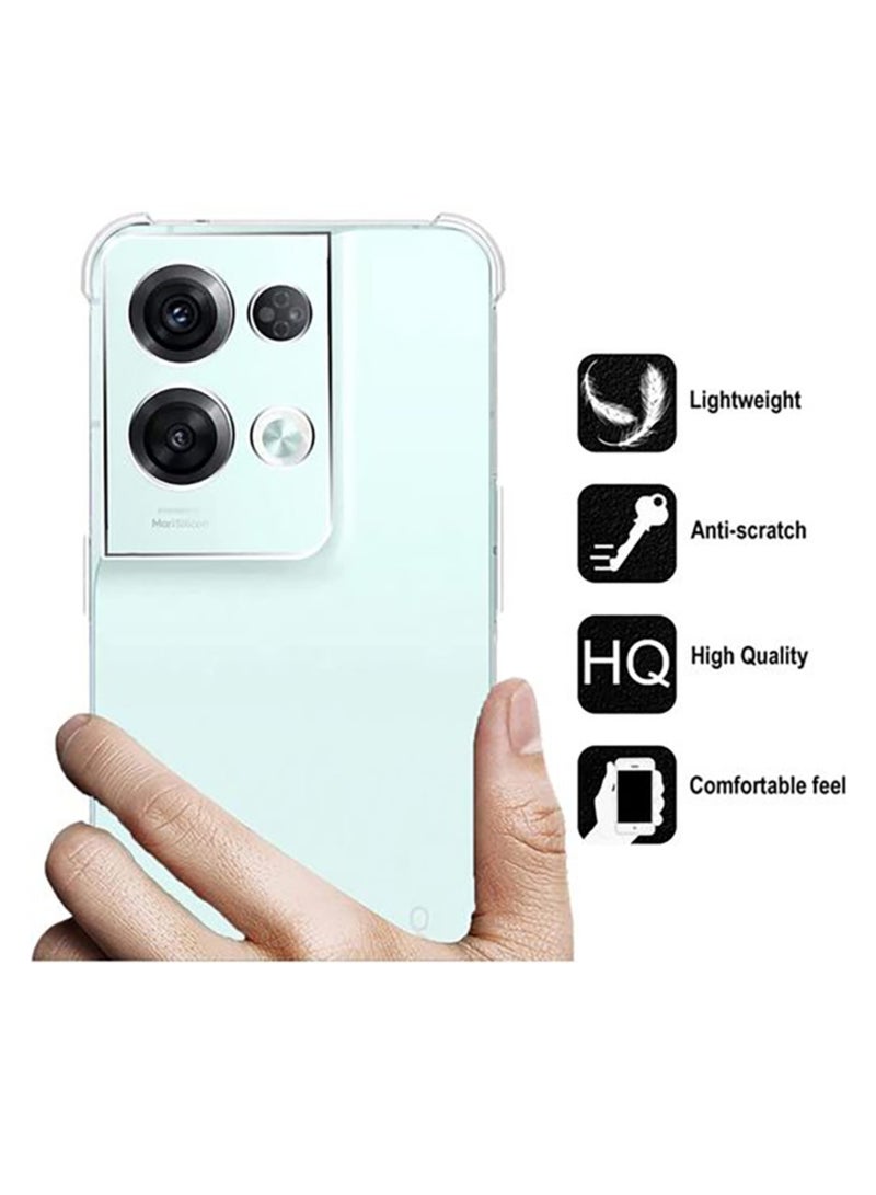 جراب شفاف ومضاد للصدمات لهاتف اوبو رينو 8 Oppo Reno 8 (5G) - Image 5