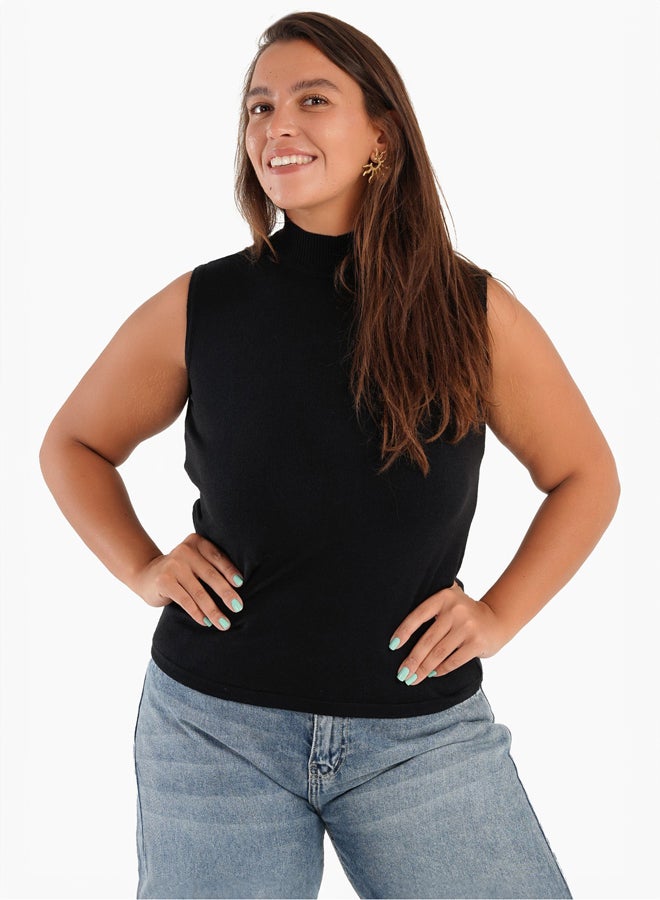 Clue Knitted Sleeveless Pullover - Image 1