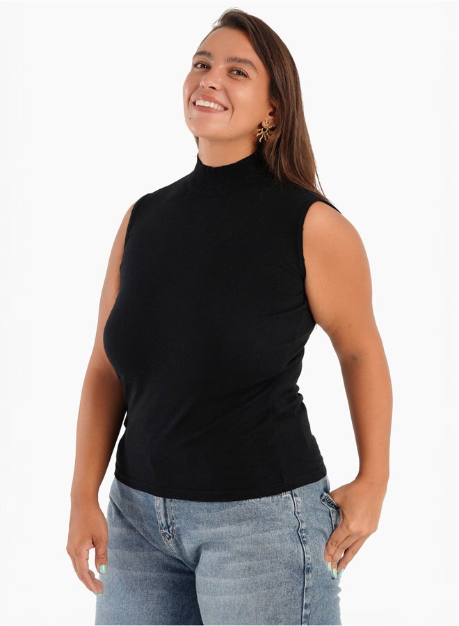 Clue Knitted Sleeveless Pullover - Image 2