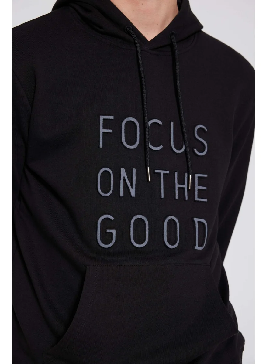 D'S DAMAT D'S Groom Ds Groom Slim Fit Black Sweatshirt