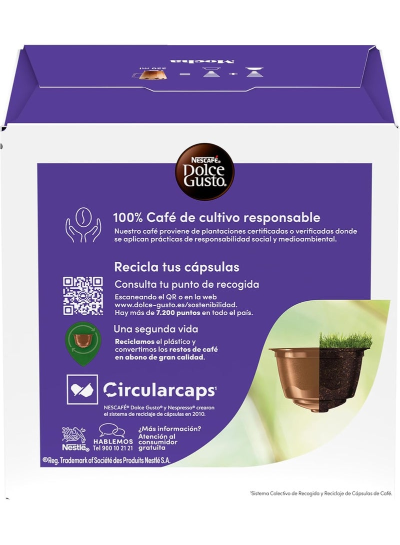 دولسي قوستو مجموعة كبسولات دولتشي غوستو موكا (16 كبسولة) - قهوة غنية بالشوكولاتة - Image 3