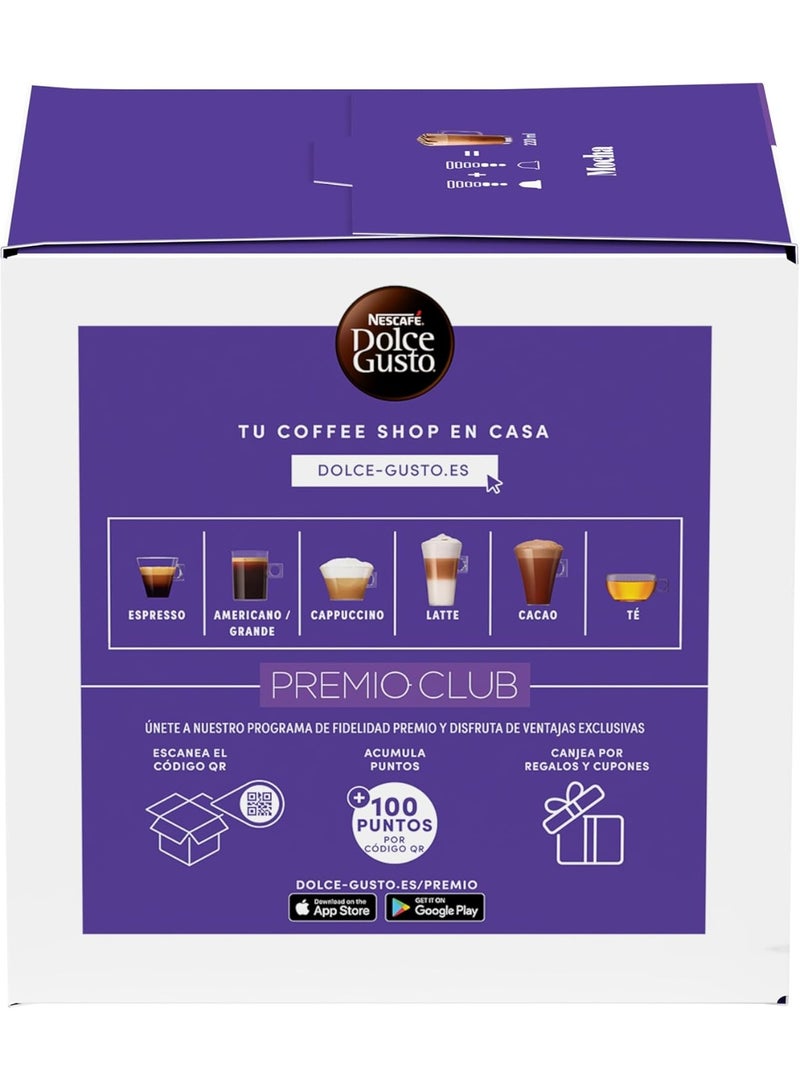 دولسي قوستو مجموعة كبسولات دولتشي غوستو موكا (16 كبسولة) - قهوة غنية بالشوكولاتة - Image 4