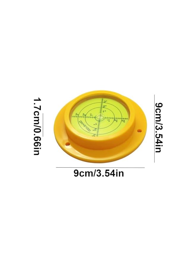 PROMASS Round Bubble Level | Spirit Level RV Levelers Level Tool | Round Leveling Tools Measuring Instruments, Small Leveler High Precision with Mounting Hole, Measuring Tool Soptec  - Image 4